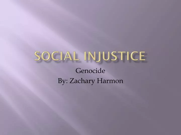 social injustice