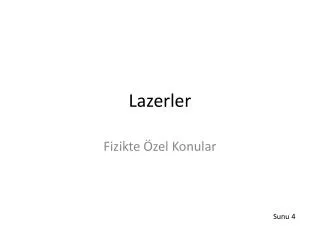 lazerler