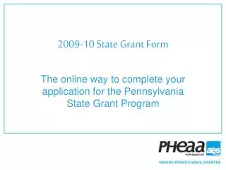 2009-10 State Grant Form