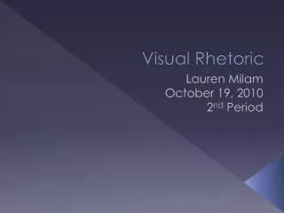 Visual Rhetoric