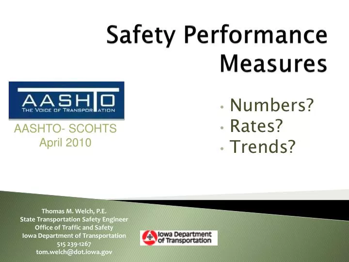 safety performance measures