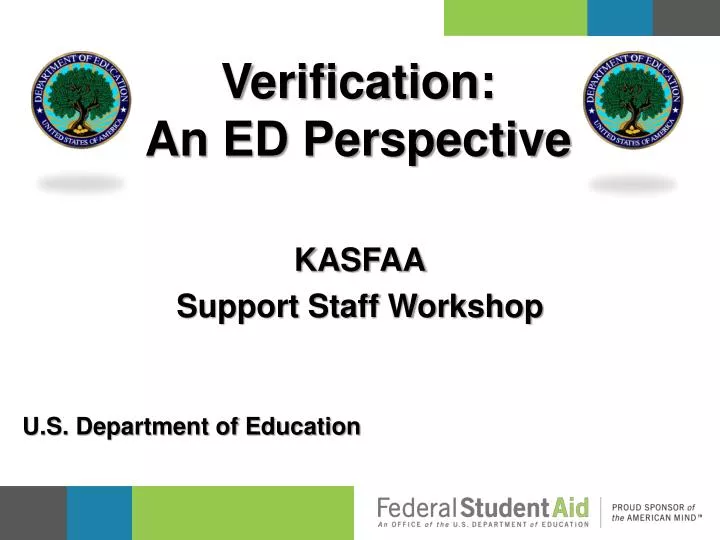 verification an ed perspective