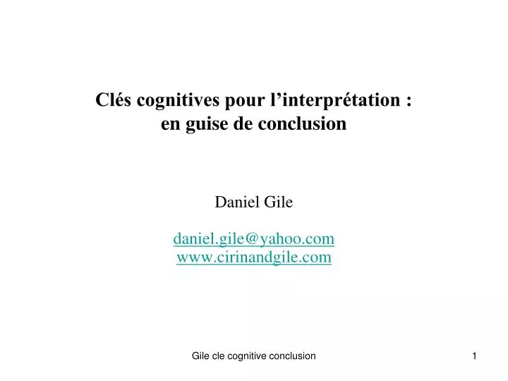 cl s cognitives pour l interpr tation en guise de conclusion