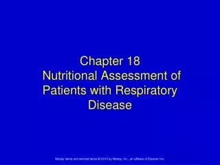 Chapter 18 Nutritional Assessment of Patients with Respiratory Disease
