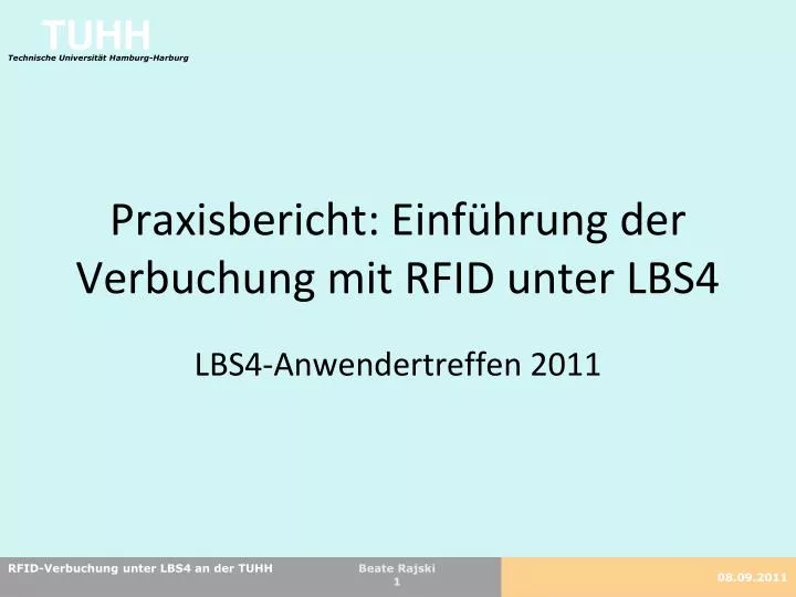 praxisbericht einf hrung der verbuchung mit rfid unter lbs4