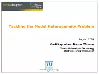 Tackling the Model Heterogeneity Problem