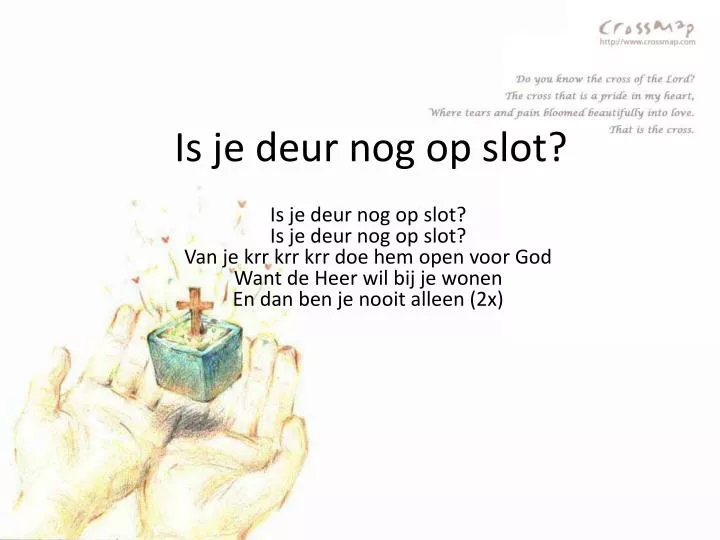 is je deur nog op slot