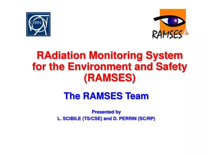 radiation monitoring system for the environment and safety ramses