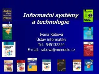 informa n syst my a technologie