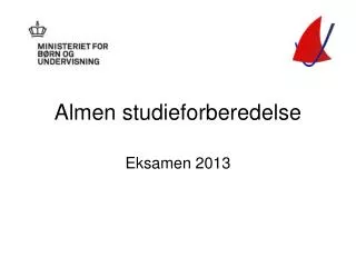 almen studieforberedelse