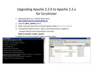 Upgrading Apache 2.2.X to Apache 2.2.x for Scrutinizer