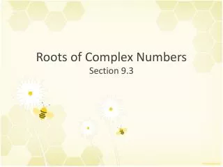 roots of complex numbers