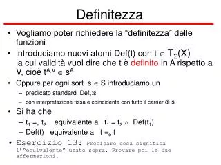 definitezza