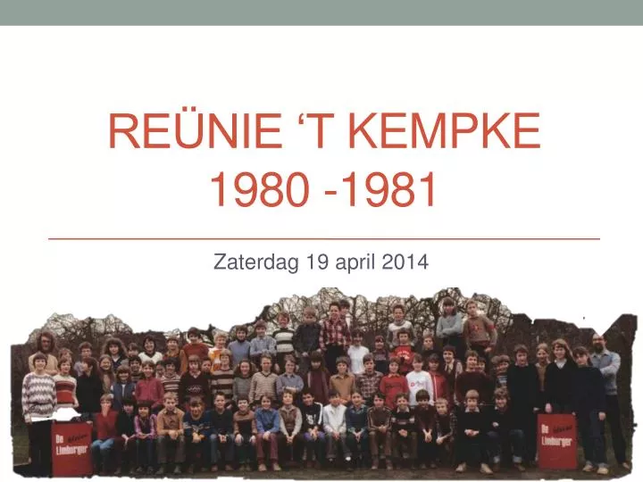 re nie t kempke 1980 1981