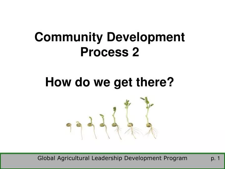 community development process 2 how do we get there