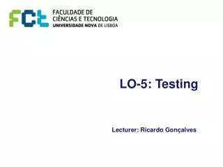 LO-5: Testing
