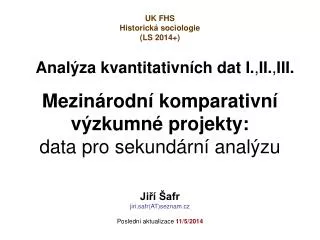 anal za kvantitativn ch dat i ii iii