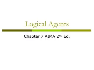 logical agents