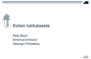 kotien lukituksesta