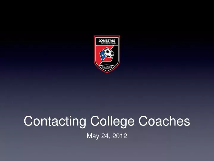 contacting college coaches