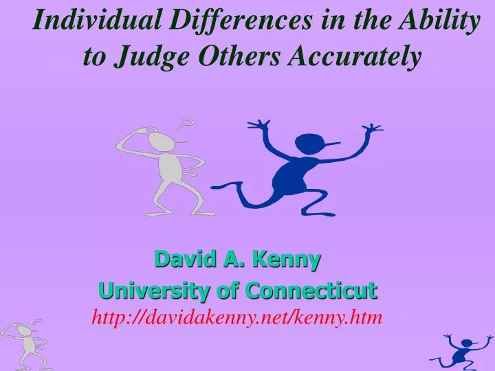 individual differences in the ability to judge others accurately