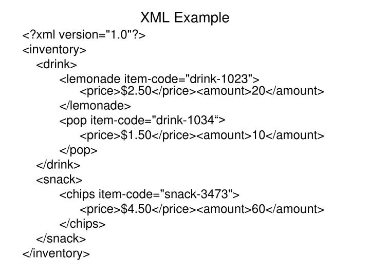 xml example