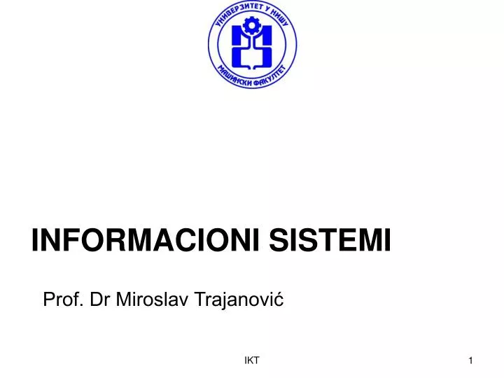 informacioni sistemi