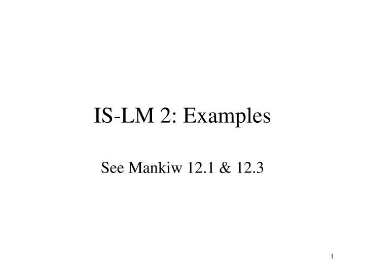 is lm 2 examples