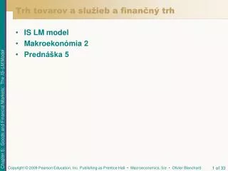 trh tovarov a slu ieb a finan n trh