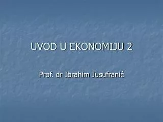 uvod u ekonomiju 2