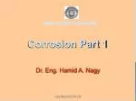 Corrosion Part 1 - slide 1