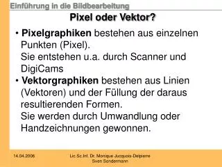 pixel oder vektor