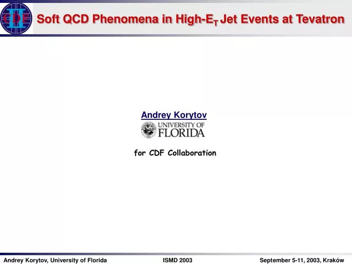 soft qcd phenomena in high e t jet events at tevatron