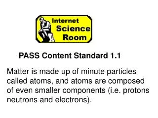 PASS Content Standard 1.1