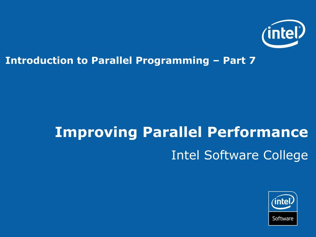 PPT - Improving Parallel Performance PowerPoint Presentation, free ...
