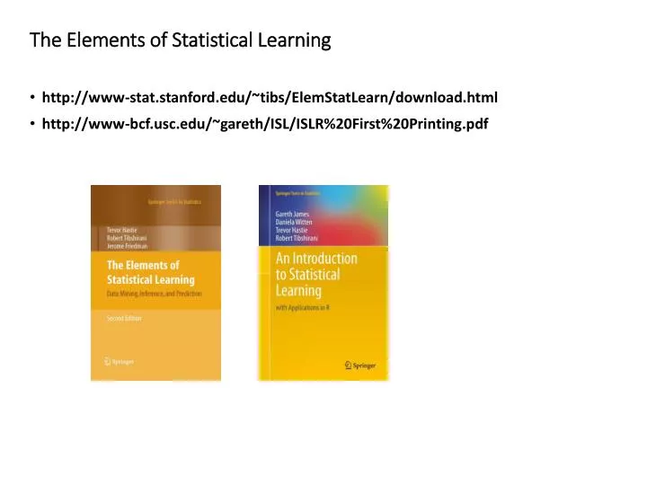 the elements of statistical learning