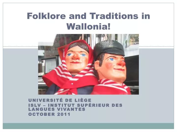folklore and traditions in wallonia