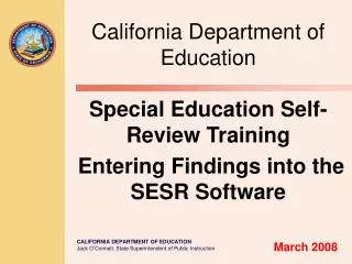 California Department of Education