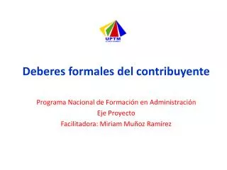 deberes formales del contribuyente