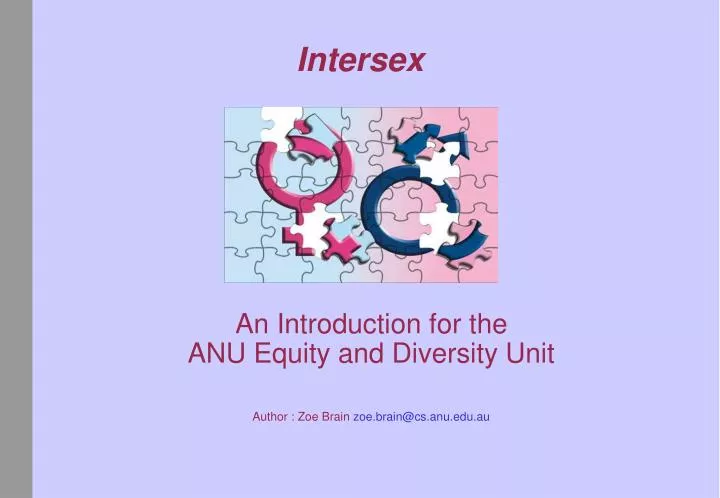 an introduction for the anu equity and diversity unit author zoe brain zoe brain@cs anu edu au