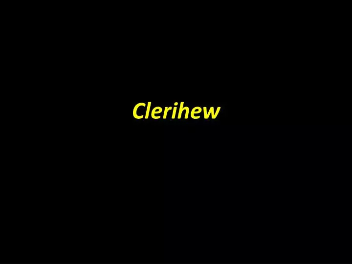 clerihew