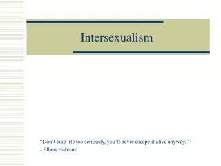 intersexualism