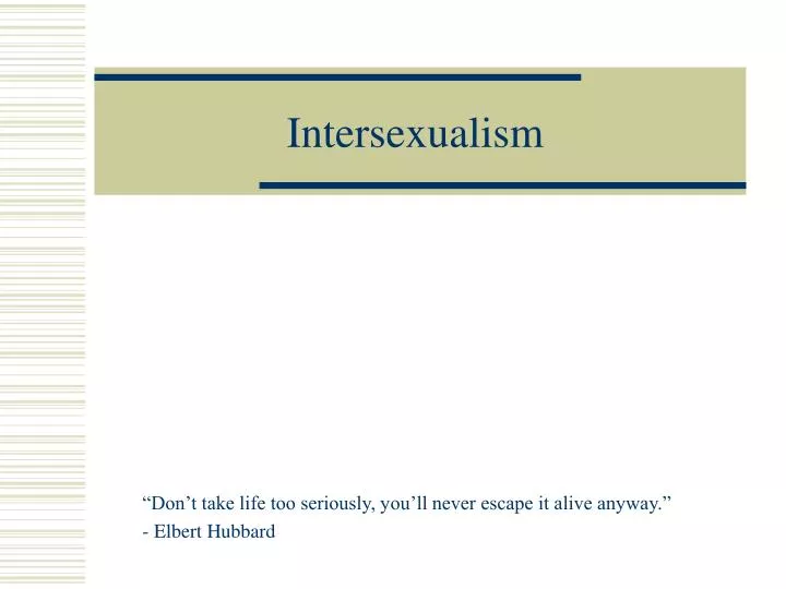 intersexualism