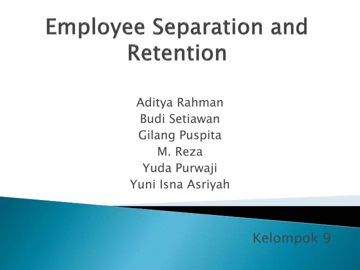 employee separation and retention