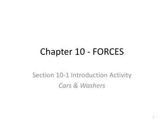 Chapter 10 - FORCES