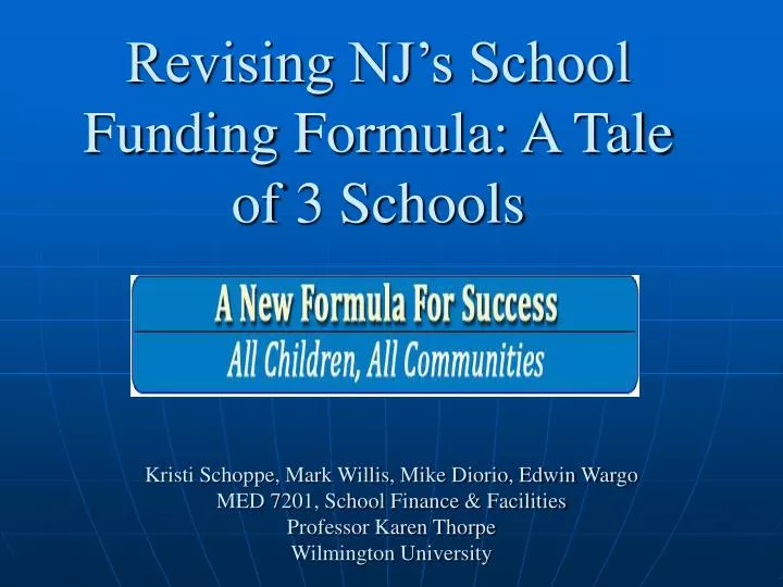 revising nj s school funding formula a tale of 3 schools
