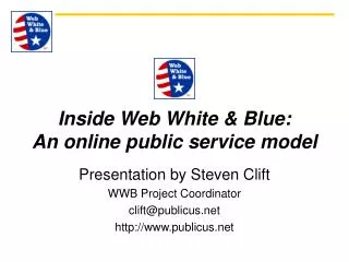 Inside Web White &amp; Blue: An online public service model