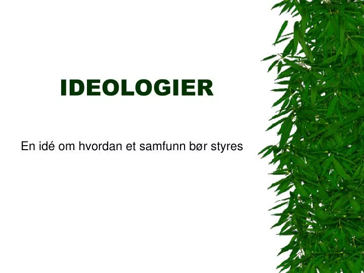 ideologier