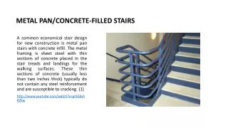 METAL PAN/CONCRETE-FILLED STAIRS