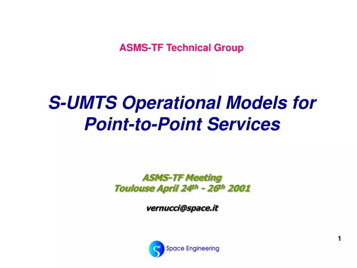 asms tf meeting toulouse april 24 th 26 th 2001 vernucci@space it